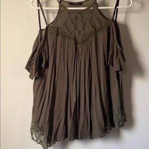 Green summer blouse